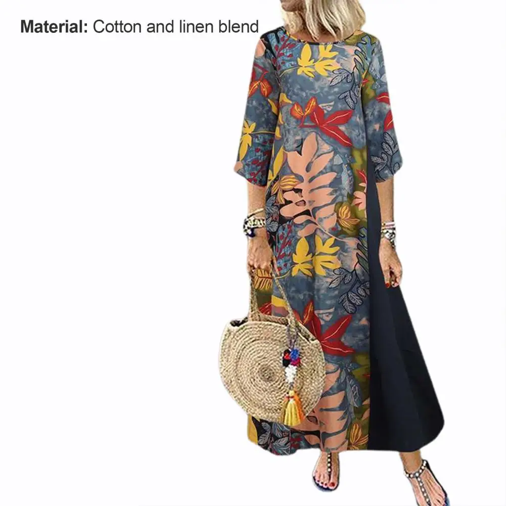 Women Dress Leaf Print Loose Long Length Ladies Retro Printed Dress for Shopping Beach Resort Style Long Skirt Casual Everyday
Women Dress Leaf Print Loose Long Length Ladies Retro Printed Dress for Shopping Beach Resort Style Long Skirt Casual Everyday