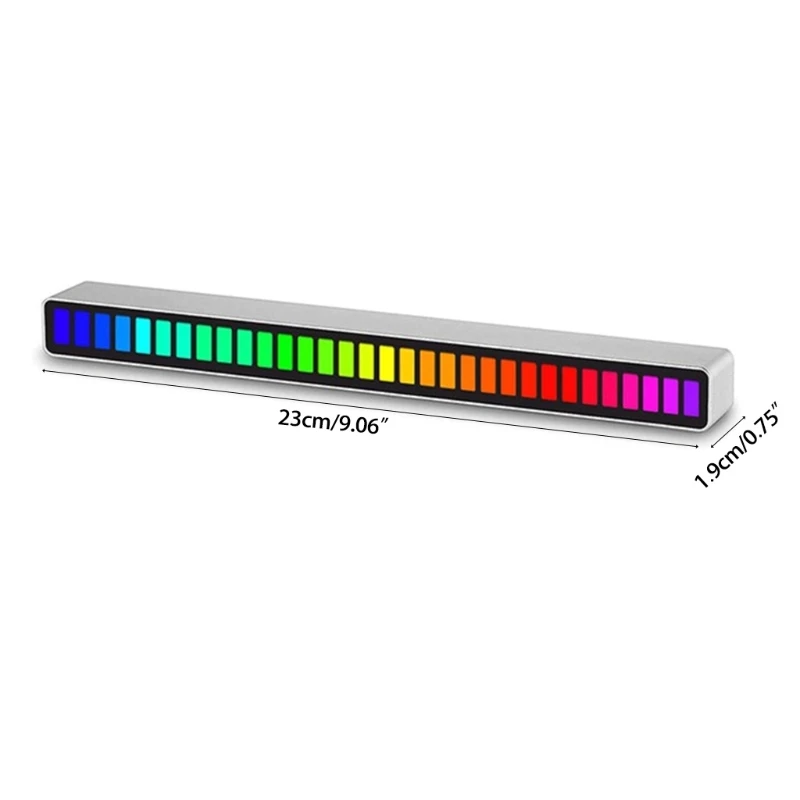 28EA Aluminum Bar Audio RGB Creative Sound Control Light Colorful Signal Music Ambient Light with 32 LED Decor for Vehicles
28EA Aluminum Bar Audio RGB Creative Sound Control Light Colorful Signal Music Ambient Light with 32 LED Decor for Vehicles