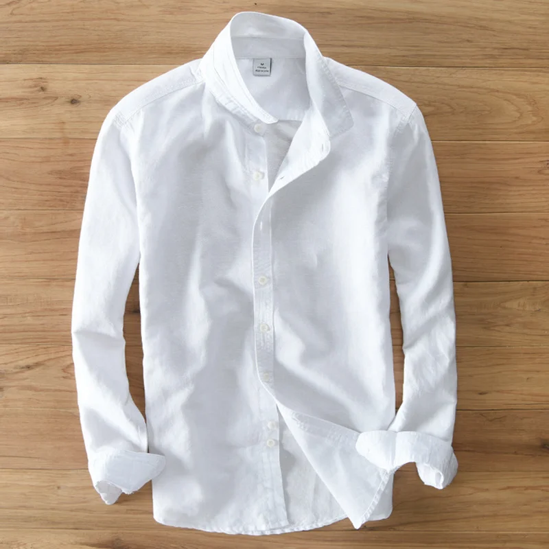 Spring And Autumn Men Fashion Brand Japan Style Slim Fit Cotton Linen Long Sleeve Shirt Male Casual White shirt Import Clothes
Spring And Autumn Men Fashion Brand Japan Style Slim Fit Cotton Linen Long Sleeve Shirt Male Casual White shirt Import Clothes