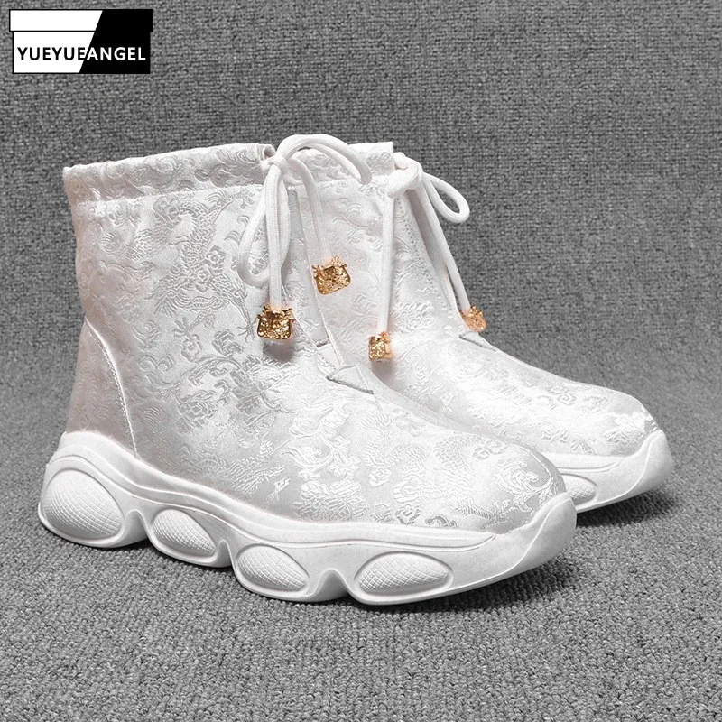 Chinese Style Couples High-Top Boots Fashion Autumn Winter New Hanfu Casual Non-Slip Vintage Mens Womens Boots Outdoor
Chinese Style Couples High-Top Boots Fashion Autumn Winter New Hanfu Casual Non-Slip Vintage Mens Womens Boots Outdoor