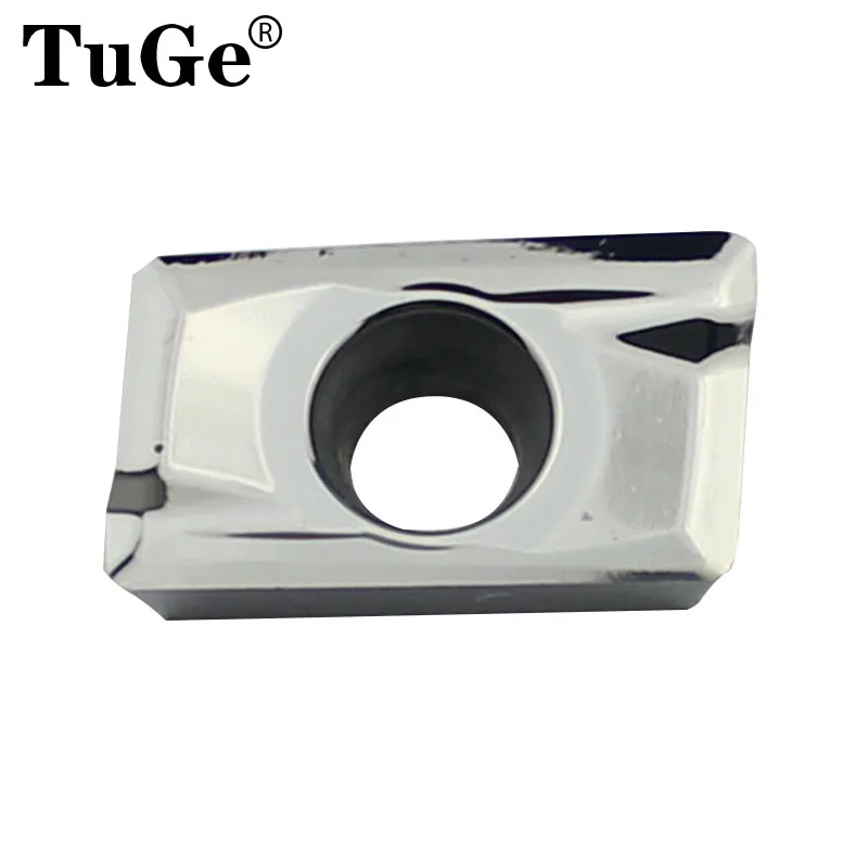 TuGe APKT1604PDFR MA3 face mills insert blade carbide milling cutter inserts for woodworking Alumium Copper rough machining
TuGe APKT1604PDFR MA3 face mills insert blade carbide milling cutter inserts for woodworking Alumium Copper rough machining