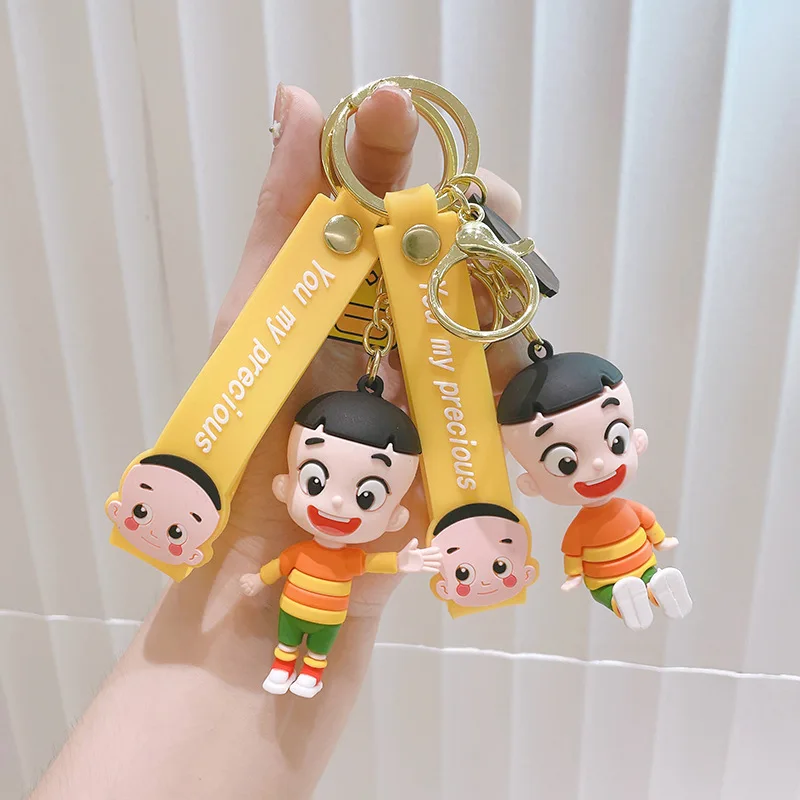 Big Head Child Pvc Keychain Couple Creative Cartoon Cute Three-dimensional Epoxy Key Chain Gift Pendant Animation Derivatives
Big Head Child Pvc Keychain Couple Creative Cartoon Cute Three-dimensional Epoxy Key Chain Gift Pendant Animation Derivatives