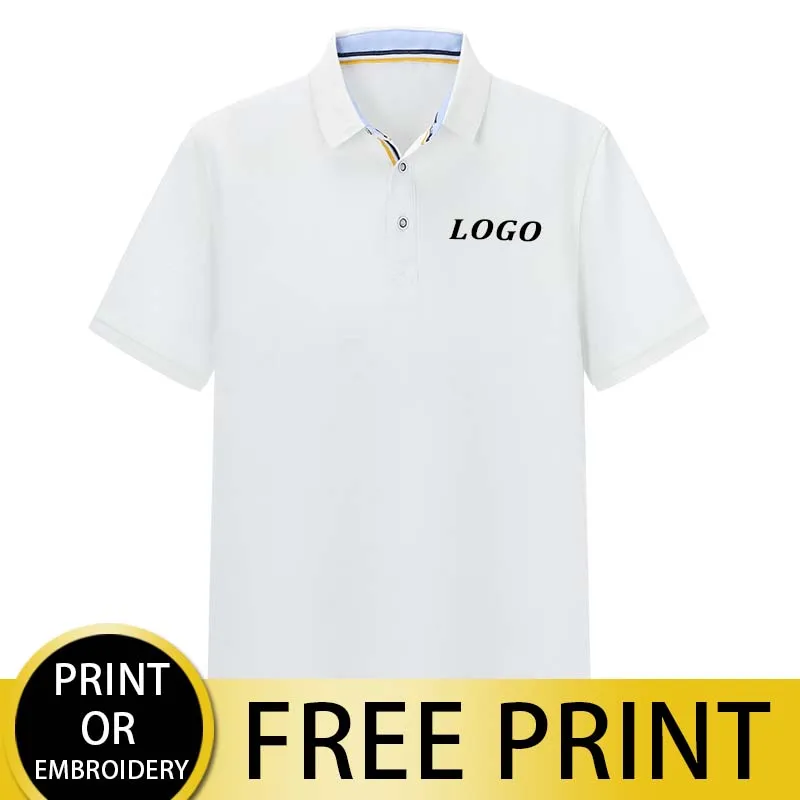 CUST High-End Team Office Polo Shirt Customized Company Logo Top Printed/Embroidered Text, Pictures Fashion Style With Split Hem
CUST High-End Team Office Polo Shirt Customized Company Logo Top Printed/Embroidered Text, Pictures Fashion Style With Split Hem
