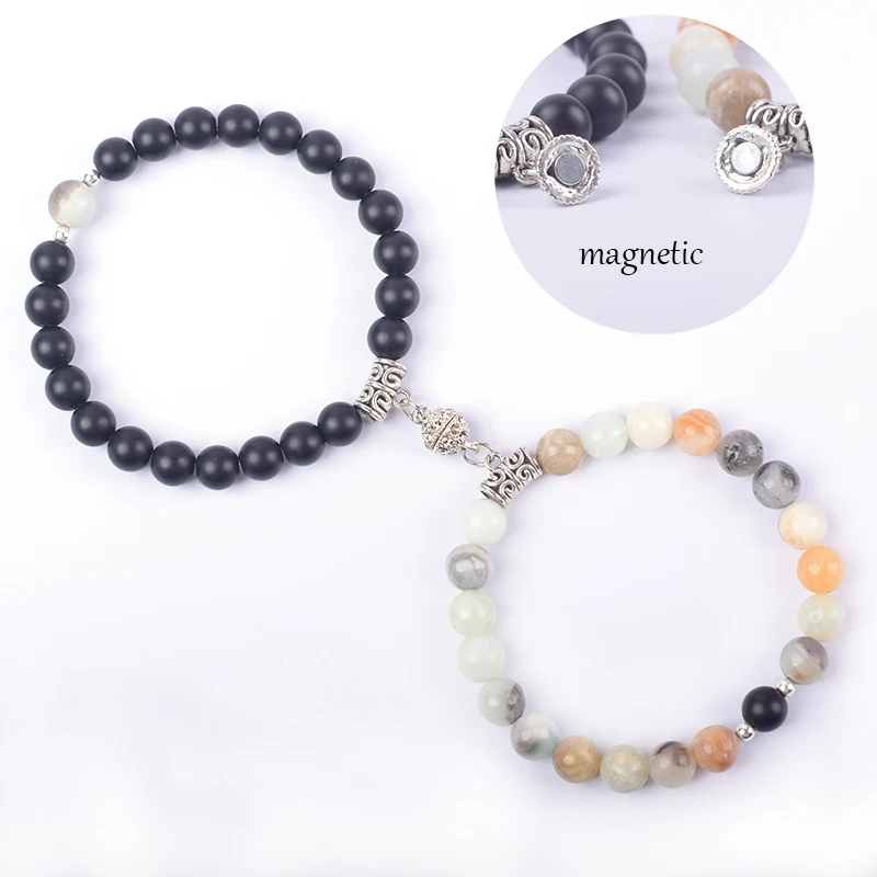 2pcs/Set Natural Stone Beads Couple Bracelet Distance Magnet Pandora Jewelry Men Women Friendship Gift for Girlfriend Wholesale
2pcs/Set Natural Stone Beads Couple Bracelet Distance Magnet Pandora Jewelry Men Women Friendship Gift for Girlfriend Wholesale