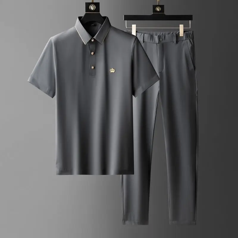 Men's Sets High-end Luxury 2021 Summer Ultra Thin Four Side Elastic Seamless Pants Shirt Suit Lapel Business Leisure Two Piece
Men's Sets High-end Luxury 2021 Summer Ultra Thin Four Side Elastic Seamless Pants Shirt Suit Lapel Business Leisure Two Piece