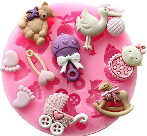Baby Shower Silicone Mold Fondant Cake Chocolate Decorating Candy Pastry Mould AX05
Baby Shower Silicone Mold Fondant Cake Chocolate Decorating Candy Pastry Mould AX05