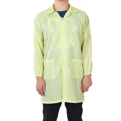 Антистатические комбинезоны унисекс ESD Lab Coat на пуговицах M/L/XL/XXL/XXXL