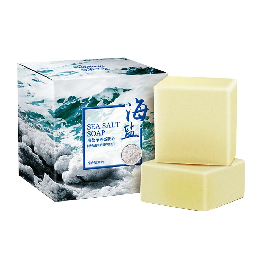 100g Pimple Acne Moisturizing Sea Salt Soap Brightening Shrinks Pores Smooth Facial Remove Mites Cleaning Blackheads Oil Control
100g Pimple Acne Moisturizing Sea Salt Soap Brightening Shrinks Pores Smooth Facial Remove Mites Cleaning Blackheads Oil Control