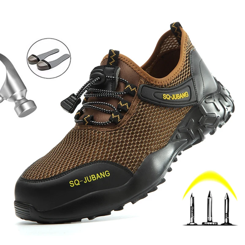 Male Breathable Mesh Work Safety Boot Steel Toe Safety Shoes Anti-piecrcing Indestructible Shoes Men Boots Work Sneaker For Men
Male Breathable Mesh Work Safety Boot Steel Toe Safety Shoes Anti-piecrcing Indestructible Shoes Men Boots Work Sneaker For Men