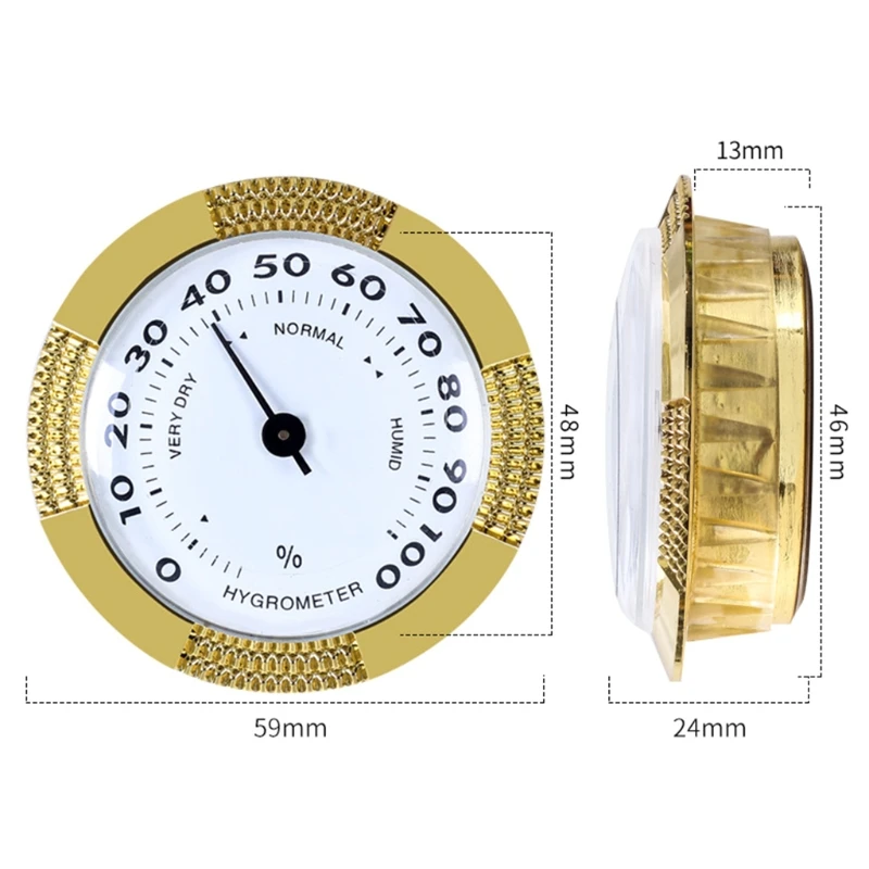 Precision Cigar Hygrometer Accurate Portable Mini Mechanical Humidor Detector R9JC
Precision Cigar Hygrometer Accurate Portable Mini Mechanical Humidor Detector R9JC