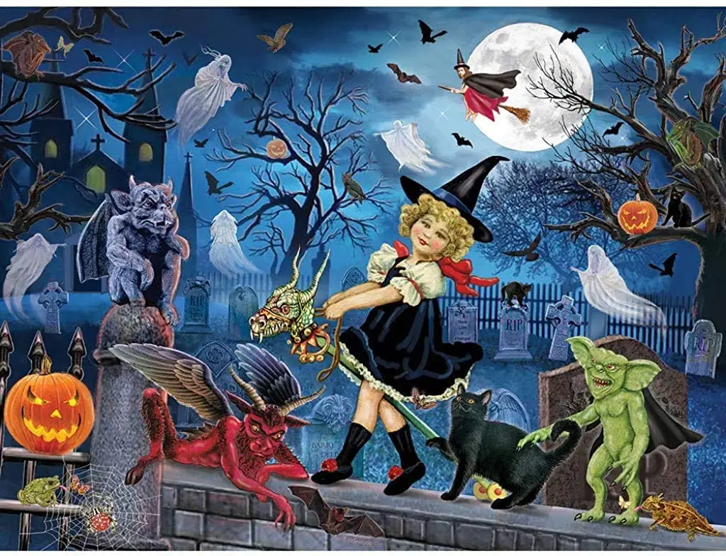 1000 Piece Jigsaw Puzzle for Adults - Littlest Witch's Halloween Party - 1000 pc Haunted House Halloween Trick or Treat Jigsaw
1000 Piece Jigsaw Puzzle for Adults - Littlest Witch's Halloween Party - 1000 pc Haunted House Halloween Trick or Treat Jigsaw