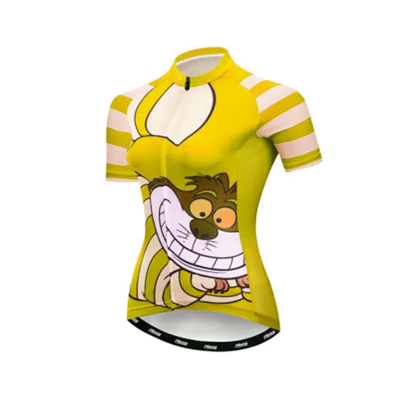 Summer Short Sleeve Women's Tight Cycling Jersey Tops Team Maillot Ciclismo MTB Road Riding Shirts Quick Dry Cartoon Pattern
Summer Short Sleeve Women's Tight Cycling Jersey Tops Team Maillot Ciclismo MTB Road Riding Shirts Quick Dry Cartoon Pattern