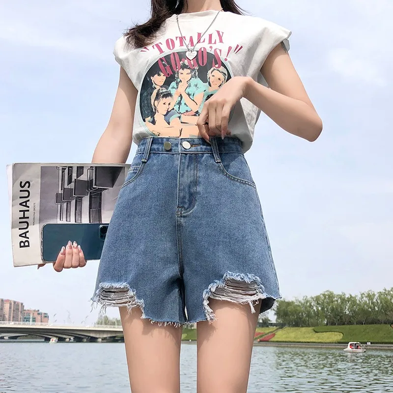 GUUZYUVIZ Jean Shorts Women Summer High Waist Plus Size Denim Spodenki Damskie Loose Frayed Short Jeans Feminino Black Apricot
GUUZYUVIZ Jean Shorts Women Summer High Waist Plus Size Denim Spodenki Damskie Loose Frayed Short Jeans Feminino Black Apricot