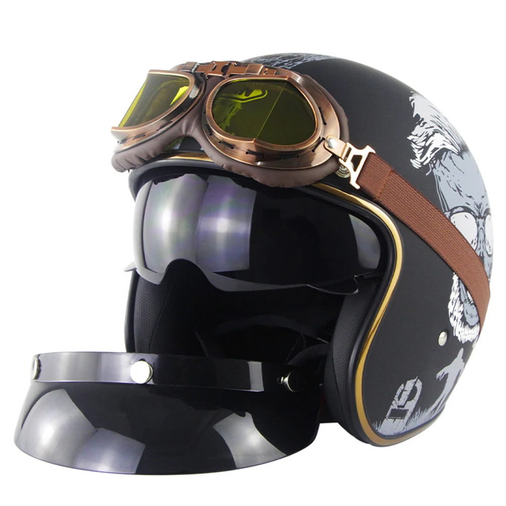 Motocross Cafe Racer Vintage Motorcycle Helmet Casco Moto Retro Motorbike ABS Helmet Open Face Helmet
Motocross Cafe Racer Vintage Motorcycle Helmet Casco Moto Retro Motorbike ABS Helmet Open Face Helmet