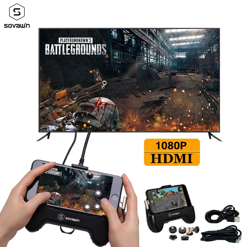 Мобильный контроллер геймпад для телевизора PC1080P Full HD HDMI конвертер аудио видео