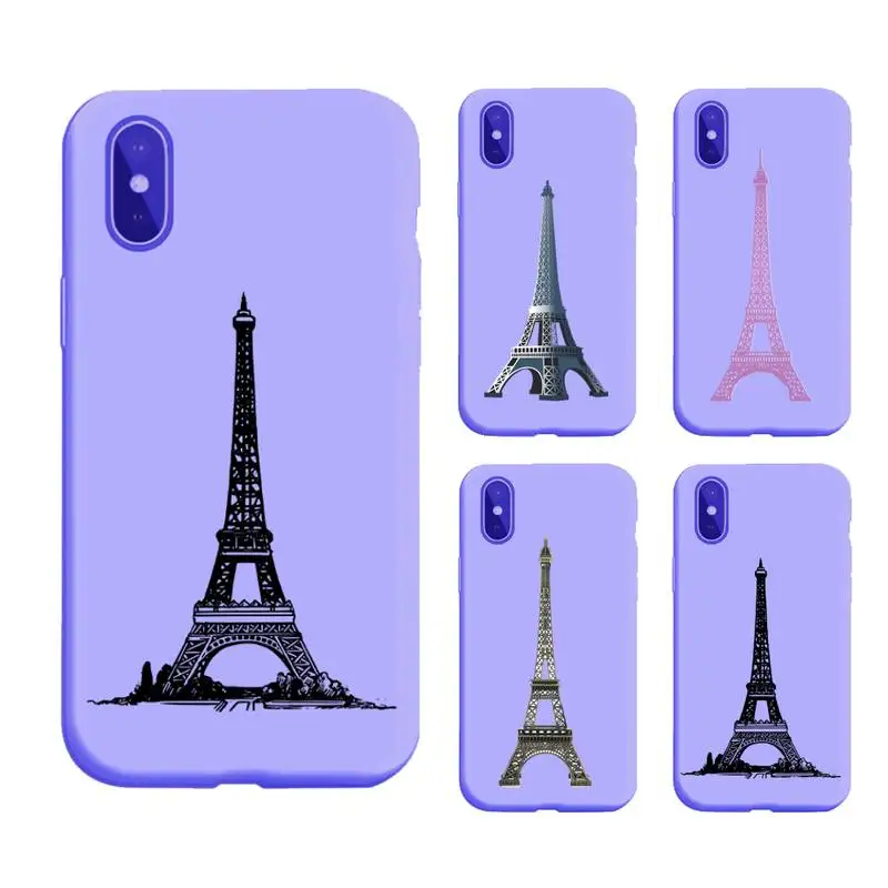 Eiffel Tower Candy Color Phone Case Purple For Iphone 12 11 PRO MAX X XS XR 6S 7 8 PLUS SE Cases Cover
Eiffel Tower Candy Color Phone Case Purple For Iphone 12 11 PRO MAX X XS XR 6S 7 8 PLUS SE Cases Cover