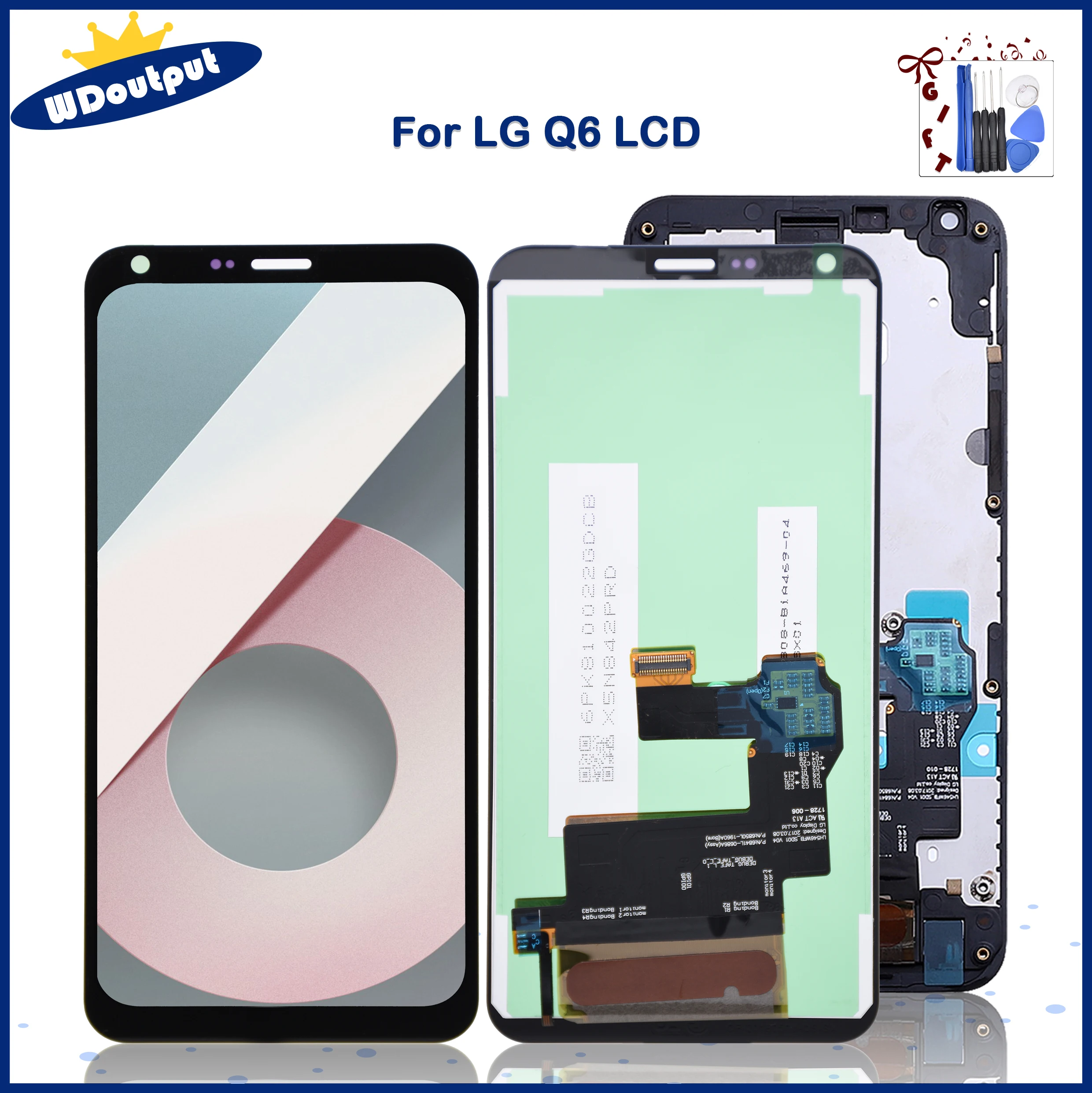 5 "Оригинальный ЖК-дисплей для LG Q6 детали замены Plus M700 M700A US700 M700H M703 M700Y |