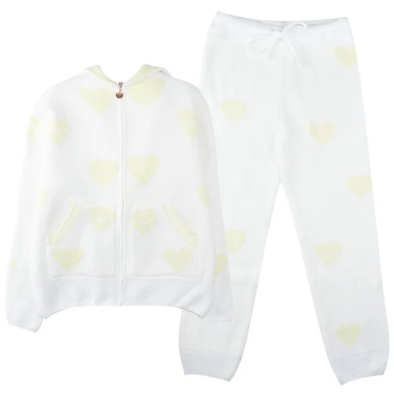 3 Color Love Print Winter Pajama Women Sleepwear Set Thick Warm Pyjama Zipper Hooded Nightwear High-End Velvet Girl Homewear2PCS
3 Color Love Print Winter Pajama Women Sleepwear Set Thick Warm Pyjama Zipper Hooded Nightwear High-End Velvet Girl Homewear2PCS