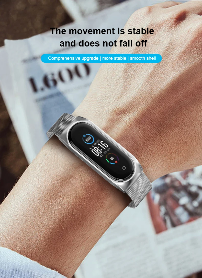 Watch Strap Stainless Steel Strap Metal Bracelet Band Wristband For Xiaomi Mi Band 5 For Mi Band 5 Strap
Watch Strap Stainless Steel Strap Metal Bracelet Band Wristband For Xiaomi Mi Band 5 For Mi Band 5 Strap