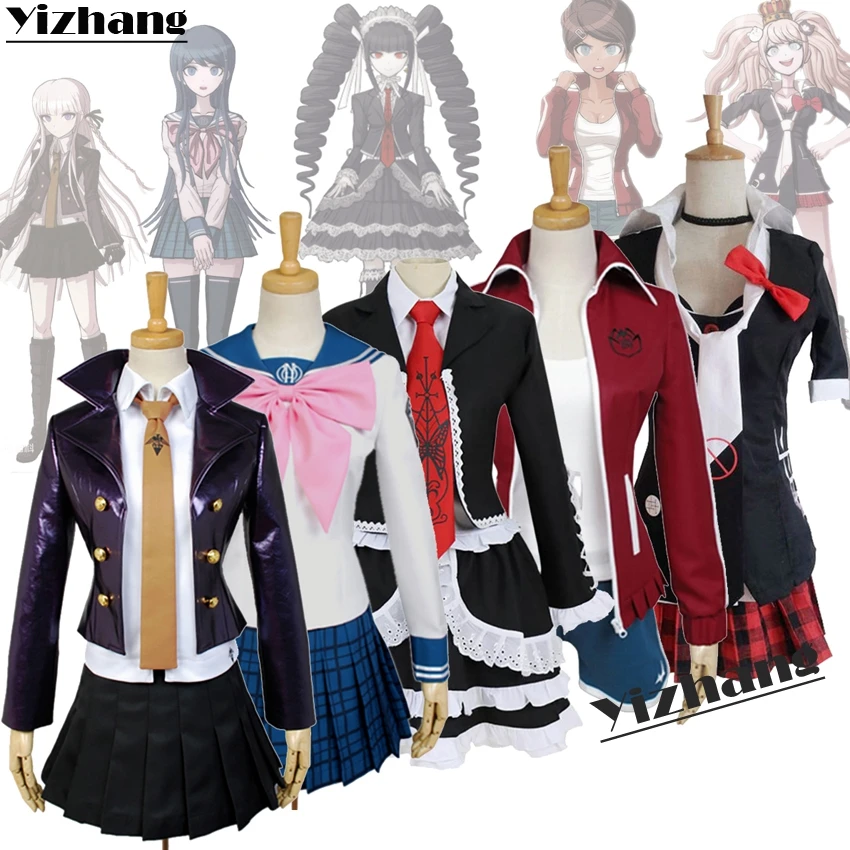 Yizhang аниме Danganronpa 1 Kirigiri Kyouko Maizono Sayaka asahina aoi Косплей Костюм yasuhiro taeko Униформа полный