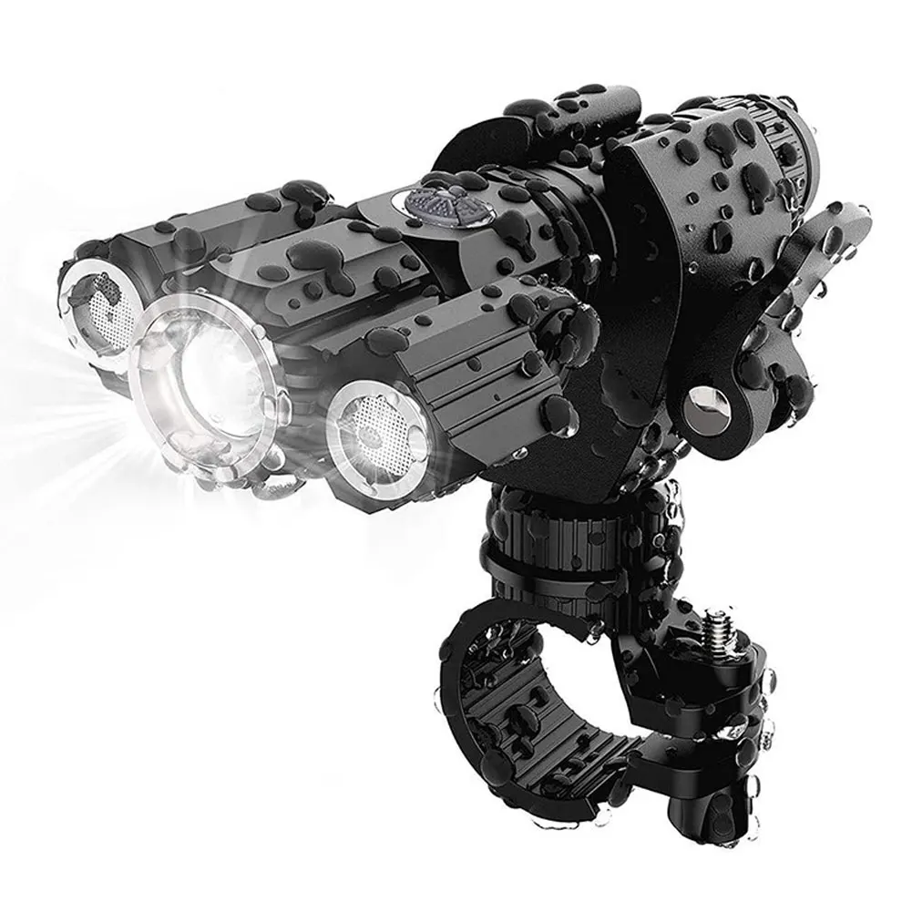 Multi-Function LED Aluminum Alloy bicycle light Three Lamp Holder Outdoor Lighting Night Riding Flashlight Bicycle Headlight
Multi-Function LED Aluminum Alloy bicycle light Three Lamp Holder Outdoor Lighting Night Riding Flashlight Bicycle Headlight