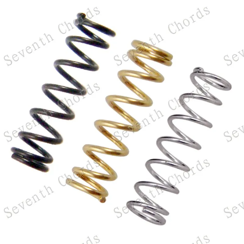 120 Pcs /lot Electric Guitar Bridge String Saddle Mount Straight Body Springs Pickup Humbucker Adjust Height Springs 3 Colour 
120 Pcs /lot Electric Guitar Bridge String Saddle Mount Straight Body Springs Pickup Humbucker Adjust Height Springs 3 Colour