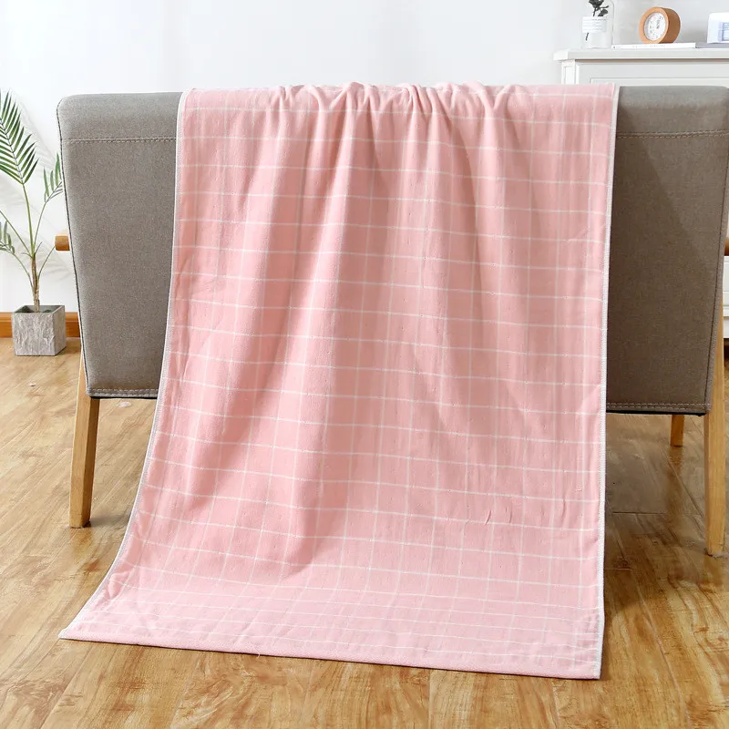 70x140cm Gauze Cotton Plaid Simple Soft Absorbent Double-Sided Terry Bathroom Adult Bath Towel
70x140cm Gauze Cotton Plaid Simple Soft Absorbent Double-Sided Terry Bathroom Adult Bath Towel