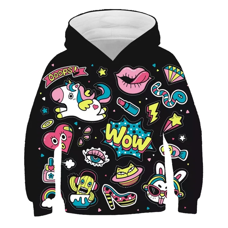 Children 4-14 Years Old Unicorn Cartoon Hoodie Boys And Girls Comic Comic Sweatshirt Fall Top Hoodie Children's Casual Coat 3D
Children 4-14 Years Old Unicorn Cartoon Hoodie Boys And Girls Comic Comic Sweatshirt Fall Top Hoodie Children's Casual Coat 3D