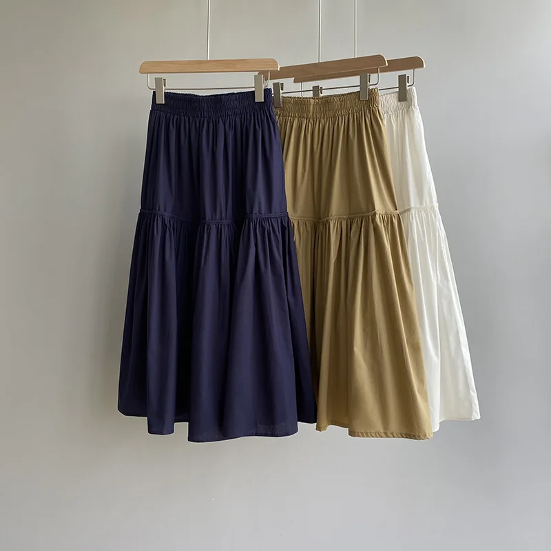 Elastic High Waist Solid Patchwork Long Skirts Simple A-line Big Swing Women Tiered Skirt 2021 Summer Chic Fashion Faldas Mujer
Elastic High Waist Solid Patchwork Long Skirts Simple A-line Big Swing Women Tiered Skirt 2021 Summer Chic Fashion Faldas Mujer