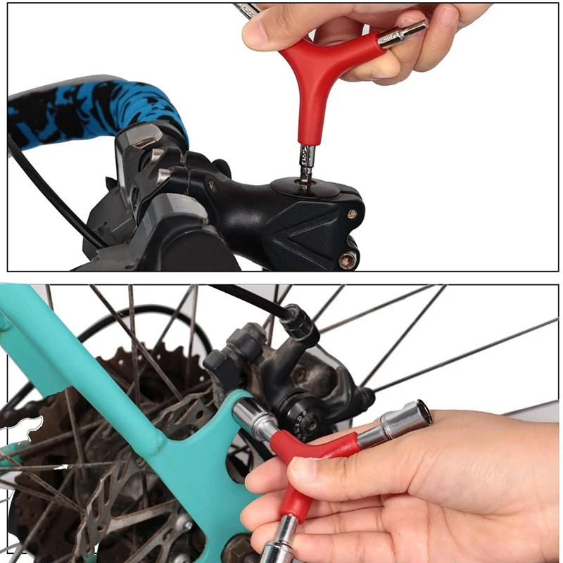 5 Pcs Spoke Tool Include 8 Cut Open Spoke Wrench,Bike Spoke Wrench,Tire Lever,Y-Type Hex Wrench and Y-Type Socket Wrench
5 Pcs Spoke Tool Include 8 Cut Open Spoke Wrench,Bike Spoke Wrench,Tire Lever,Y-Type Hex Wrench and Y-Type Socket Wrench