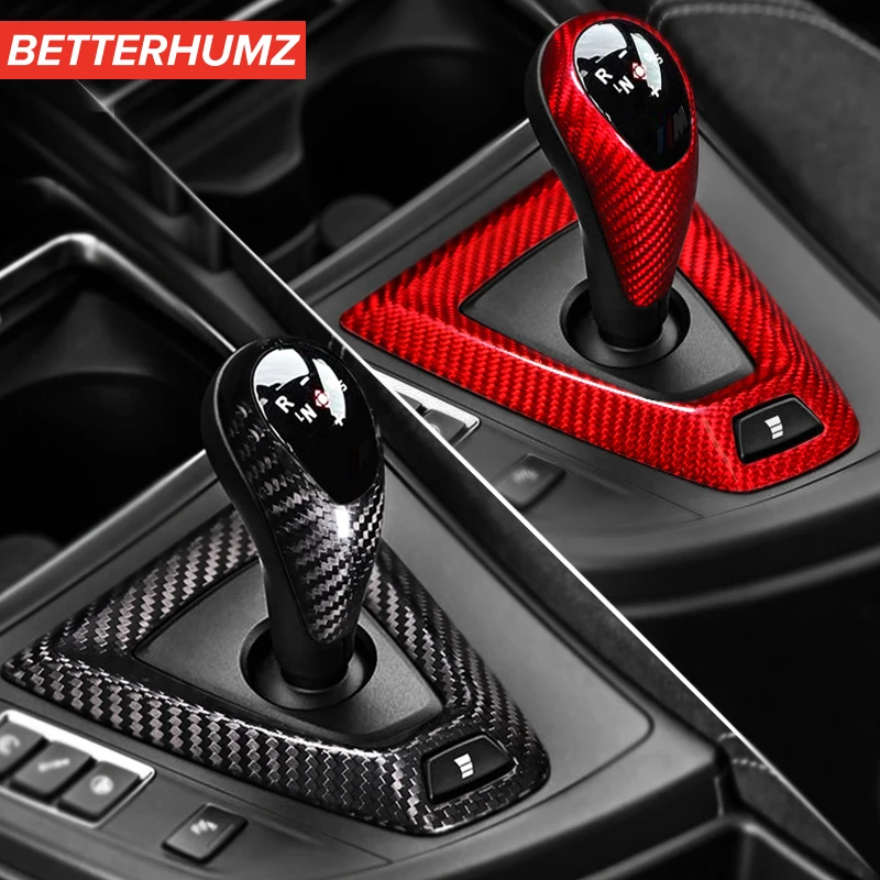 BETTERHUMZ Real Carbon Fiber Car Gear Shift Knob Stickers Cover Frame For BMW M2 M3 M4 M5 X5M X6M Interior Trim Accessories
BETTERHUMZ Real Carbon Fiber Car Gear Shift Knob Stickers Cover Frame For BMW M2 M3 M4 M5 X5M X6M Interior Trim Accessories