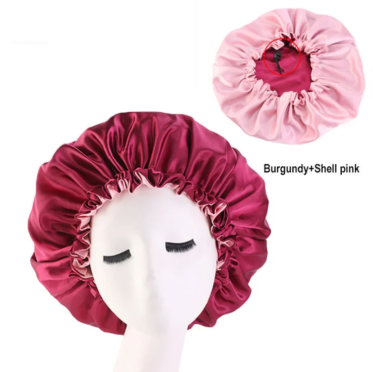 2021 new fashion custom Satin sleeping cap bonnet Double Layer silk hair bonnet 5pcs free shipping
2021 new fashion custom Satin sleeping cap bonnet Double Layer silk hair bonnet 5pcs free shipping