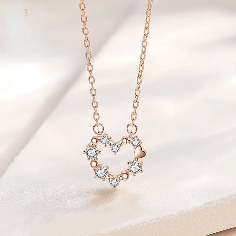 S925 Sterling Silver Diamond Love Necklace Female Ins Wind Light Luxury Niche 2021 New Design Clavicle Chain
S925 Sterling Silver Diamond Love Necklace Female Ins Wind Light Luxury Niche 2021 New Design Clavicle Chain