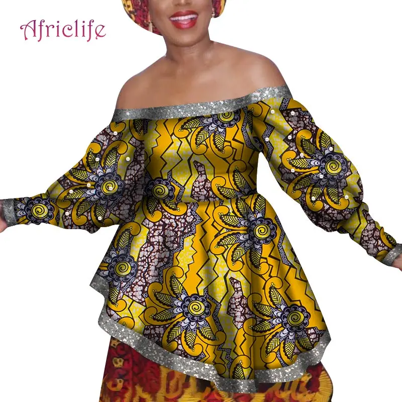Female Blouse Glitter Collar Cuffs Clothes'Edge Special Design African Women Top Long Sleeve Withe-Pears Decoratioin WY6788
Female Blouse Glitter Collar Cuffs Clothes'Edge Special Design African Women Top Long Sleeve Withe-Pears Decoratioin WY6788