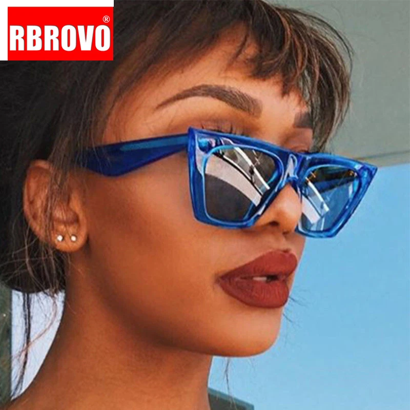 RBROVO винтажные пластиковые солнцезащитные очки для женщин/мужчин яркие цвета