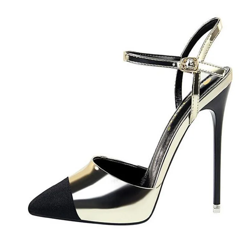 Wedding Party Shoes Women Pointed toe Patent leather Slingbacks Pumps Thin High heels Buckle strap Summer Pumps shoes
Wedding Party Shoes Women Pointed toe Patent leather Slingbacks Pumps Thin High heels Buckle strap Summer Pumps shoes