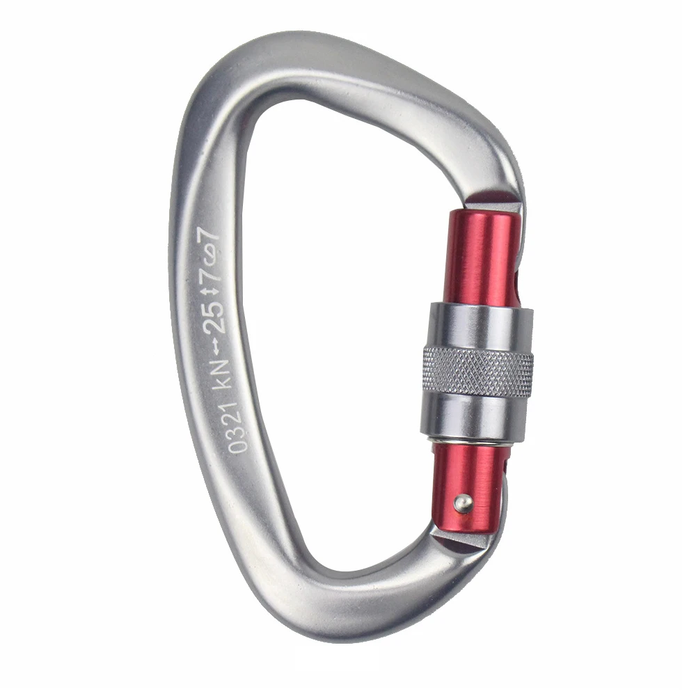 25KN Carabiner D Shape 7075 Aluminum Safety Buckle Master Lock Carabiner Climbing Hammock Security Lock Buckle Outdoor Camping
25KN Carabiner D Shape 7075 Aluminum Safety Buckle Master Lock Carabiner Climbing Hammock Security Lock Buckle Outdoor Camping