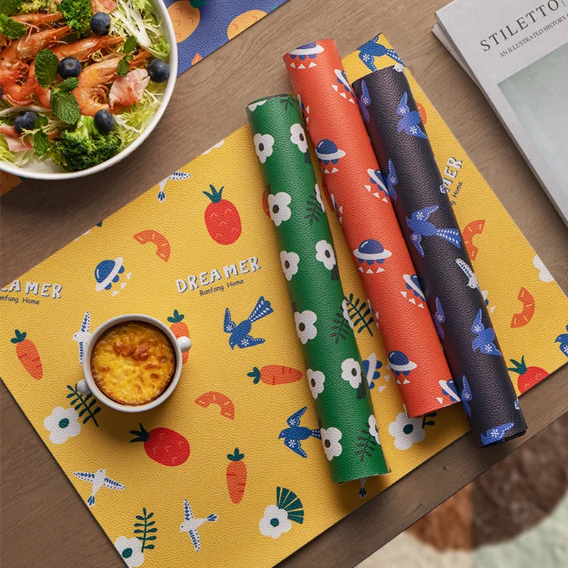 Rural Leather Placemats for Tableware Pad Oil Water Resistant Heat Insulation Non-Slip Tablemat Coaster Set for Kitchen Washable
Rural Leather Placemats for Tableware Pad Oil Water Resistant Heat Insulation Non-Slip Tablemat Coaster Set for Kitchen Washable