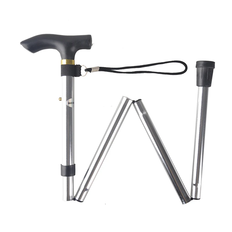 Aluminum Alloy Camping Canes 4-section Adjustable Outdoor Hiking Mountaineer Walking Sticks Trekking Pole 6 Colors | Спорт и