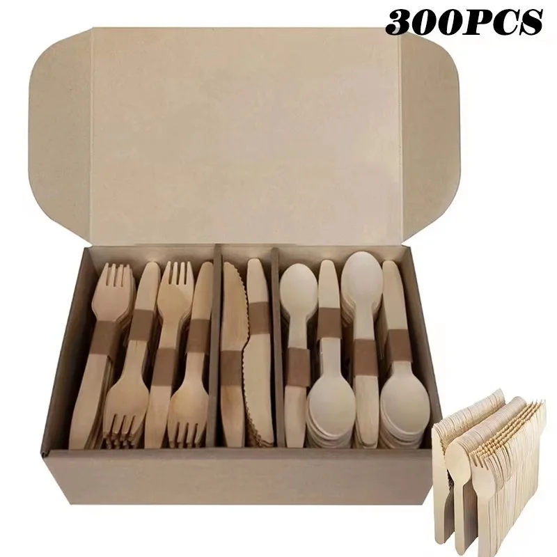 Disposable Wooden Forks Spoons Knives Set Alternative Plastic Cutlery Party Dessert Dining Tableware Biodegradable Replacements
Disposable Wooden Forks Spoons Knives Set Alternative Plastic Cutlery Party Dessert Dining Tableware Biodegradable Replacements