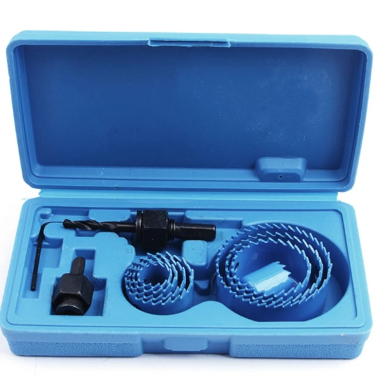 16Pcs Hole Saw Kit Set 45 Carbon Steel Circular Round Drill Cutting Arbor Adapter For Drilling Industrial Steel Casting
16Pcs Hole Saw Kit Set 45 Carbon Steel Circular Round Drill Cutting Arbor Adapter For Drilling Industrial Steel Casting