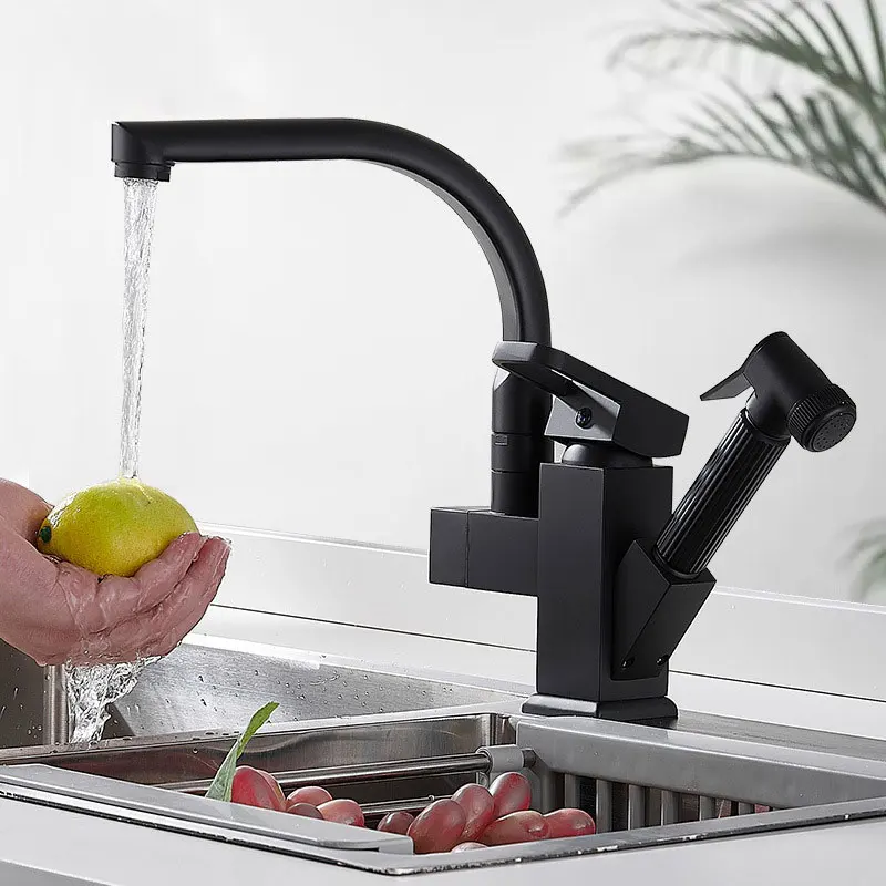 Pull type telescopic kitchen hot and cold faucet sink vegetable washing basin single hole bathroom washbasin rotatable
Pull type telescopic kitchen hot and cold faucet sink vegetable washing basin single hole bathroom washbasin rotatable