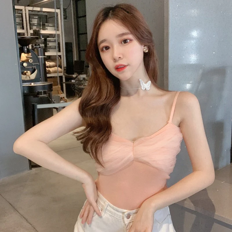 Tops Sweet Crop Tops Sexy Blouse Breathable Solf Tank Tops Pink Blue Y2k Tops Lace Top for Girls Summer Fashion Vest Green
Tops Sweet Crop Tops Sexy Blouse Breathable Solf Tank Tops Pink Blue Y2k Tops Lace Top for Girls Summer Fashion Vest Green