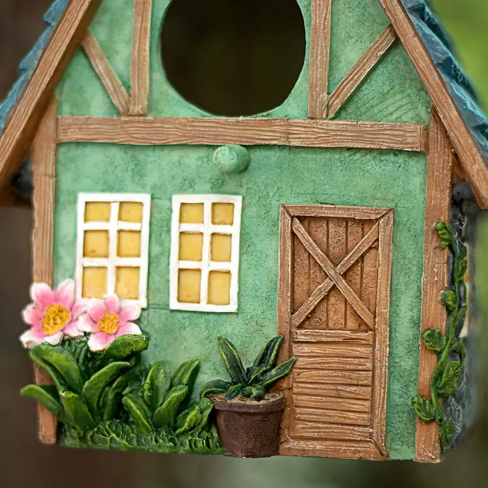 Hanging Bird House Bird Feeder for the Garden Decorations Multi-function Waterproof Art Craft Decor Handcrafted Bird Box Pendant
Hanging Bird House Bird Feeder for the Garden Decorations Multi-function Waterproof Art Craft Decor Handcrafted Bird Box Pendant