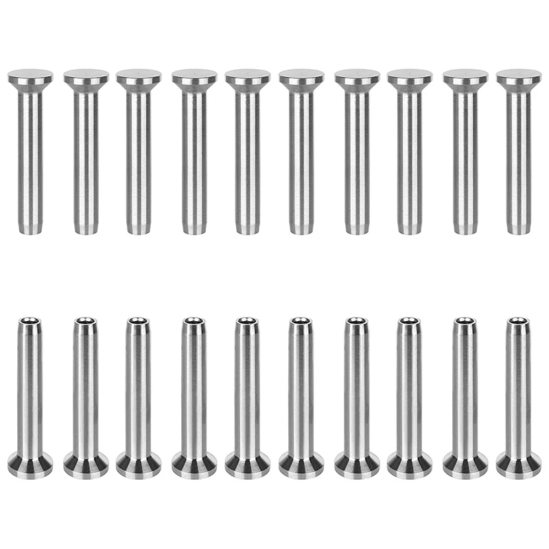 20Pcs T316 Stainless Steel Fixed Ends Stemball Swage Stud Dead Ends Hardware Kit for 1/8inch Wire Rope Cable Railing
20Pcs T316 Stainless Steel Fixed Ends Stemball Swage Stud Dead Ends Hardware Kit for 1/8inch Wire Rope Cable Railing