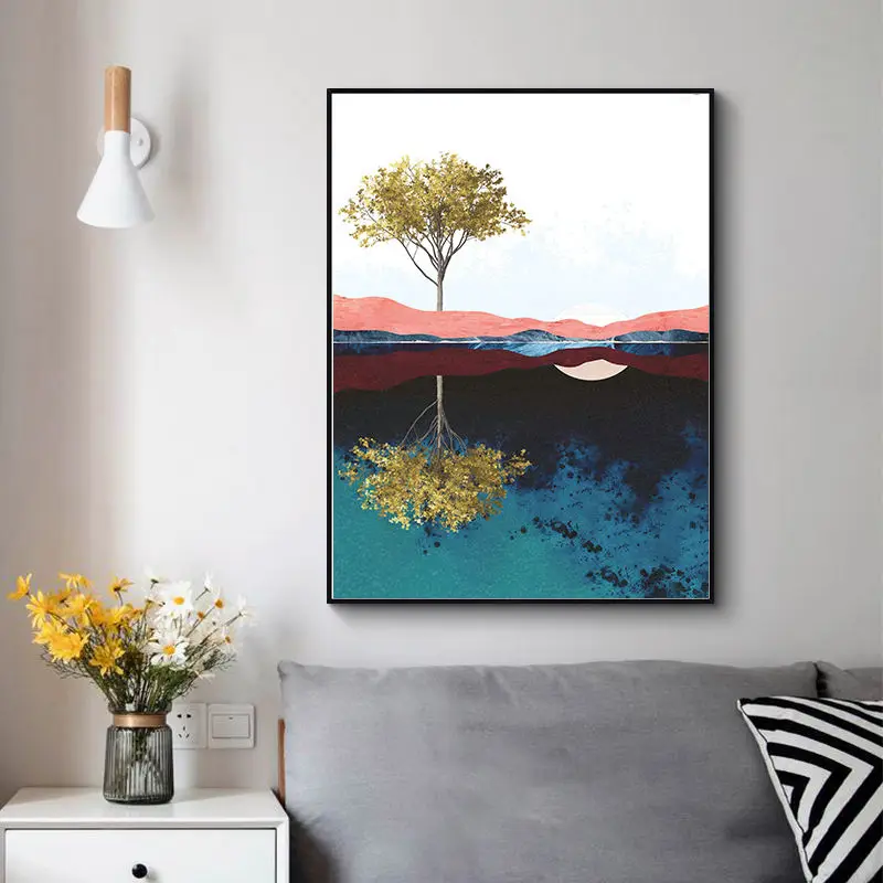 Fall Decor Canvas Painting Abstract Peak Golden Tree Landscape Picture for Bedroom Living Room Office Wall Art Decor Poster
Fall Decor Canvas Painting Abstract Peak Golden Tree Landscape Picture for Bedroom Living Room Office Wall Art Decor Poster