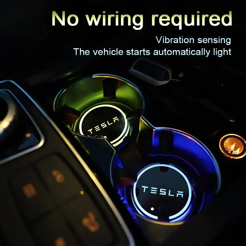 Luminous Coaster Holder For Tesla Model 3/S/X/Y Model 7 Colorful USB Car Logo Led Atmosphere Light Cup Auto Accessories
Luminous Coaster Holder For Tesla Model 3/S/X/Y Model 7 Colorful USB Car Logo Led Atmosphere Light Cup Auto Accessories