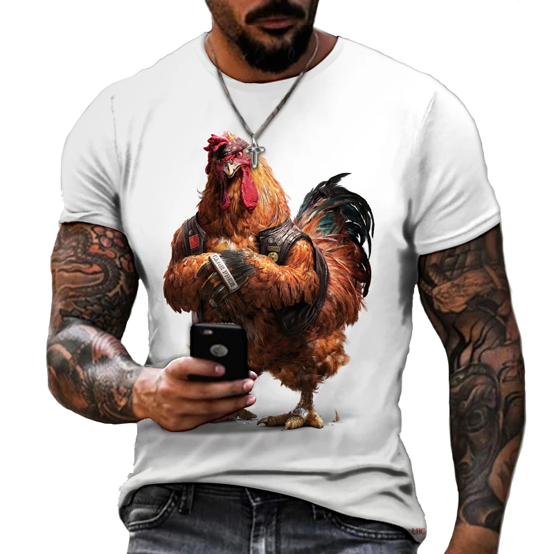 Men's Casual 3D Printed T-shirt, Funny Country Chicken, Hip Hop, Harajuku Fashion, Fun Casual Street Top, High-quality Fabric
Men's Casual 3D Printed T-shirt, Funny Country Chicken, Hip Hop, Harajuku Fashion, Fun Casual Street Top, High-quality Fabric