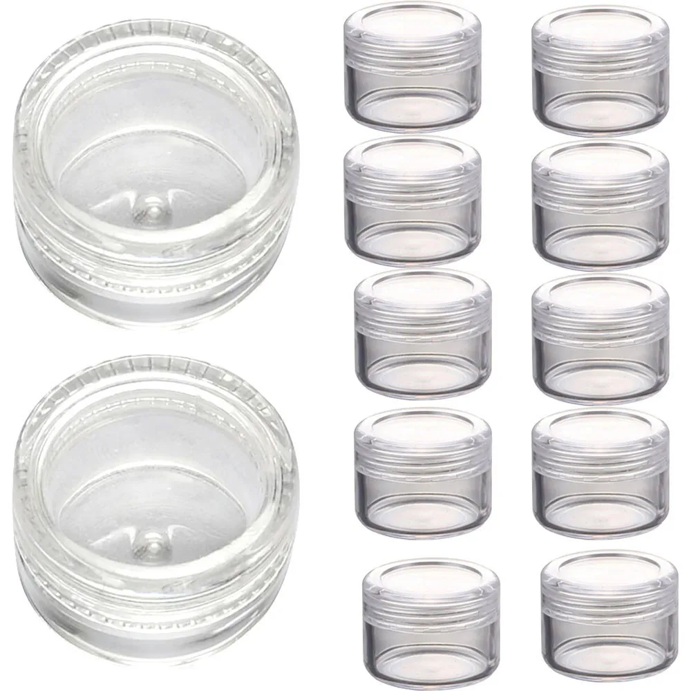 50Pcs 3g Clear Plastic Empty Cosmetic Sample Containers Jars Pots Small Round Container Jars Makeup Glitter Storage Box
50Pcs 3g Clear Plastic Empty Cosmetic Sample Containers Jars Pots Small Round Container Jars Makeup Glitter Storage Box