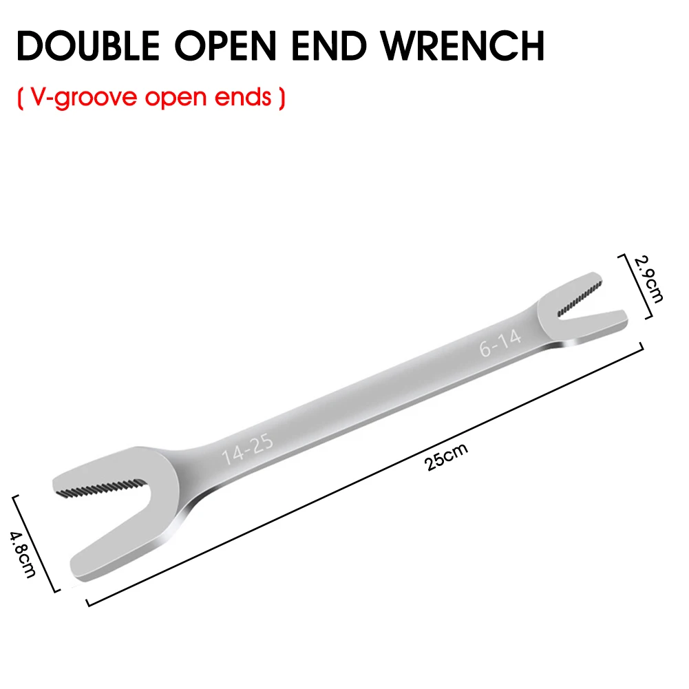250mm Adjustable Spanner Long Handle Double Open Ends Wrench Serrated V-Groove 6mm to 24mm CR-V Steel Wrench Repair tools 20201
250mm Adjustable Spanner Long Handle Double Open Ends Wrench Serrated V-Groove 6mm to 24mm CR-V Steel Wrench Repair tools 20201